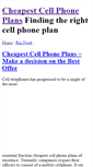 Mobile Screenshot of cheapestcellphoneplans.reviewtrend.com