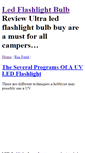 Mobile Screenshot of ledflashlightbulb.reviewtrend.com