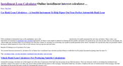 Desktop Screenshot of installmentloancalculator.reviewtrend.com