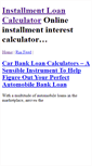 Mobile Screenshot of installmentloancalculator.reviewtrend.com